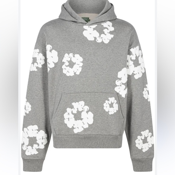 Denim Tears Other - Denim Tears The Cotton Wreath Hoodie Sweatshirt Grey medium M men’s